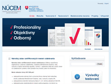 Tablet Screenshot of nucem.sk